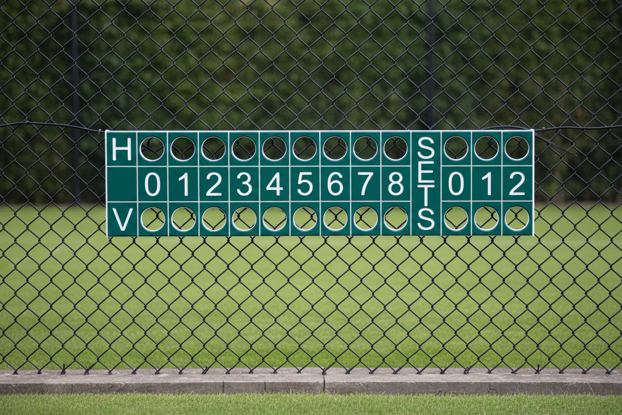 Green Premium Pro-Set Tennis Scoreboard